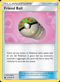 Friend Ball card in Italian