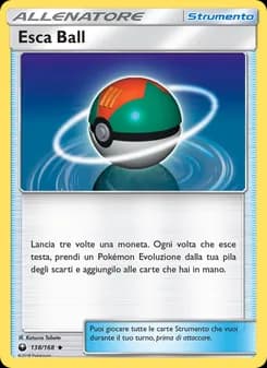 Esca Ball card in Italian