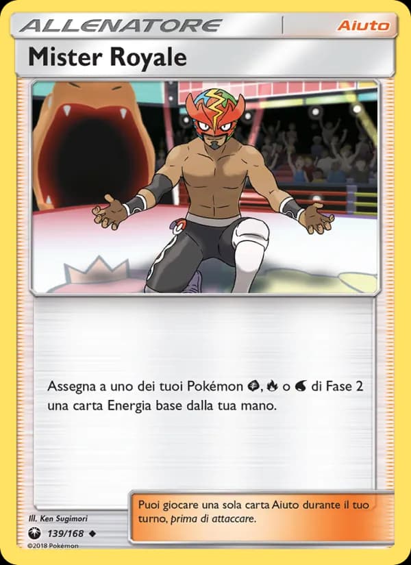Mister Royale card in Italian
