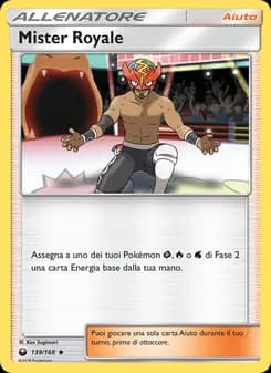 Mister Royale card in Italian