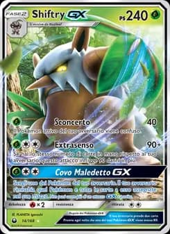 Shiftry GX card in Italian