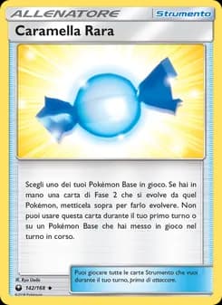 Caramella Rara card in Italian