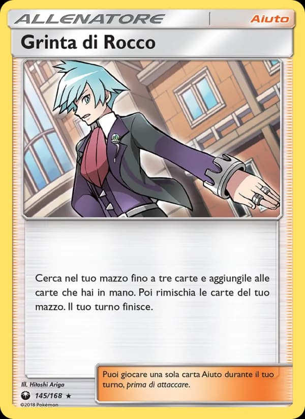 Grinta di Rocco card in Italian