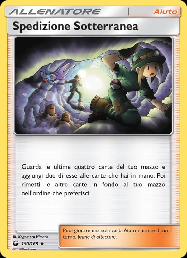Spedizione Sotterranea card in Italian