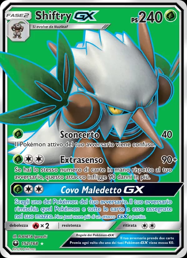 Shiftry GX card in Italian