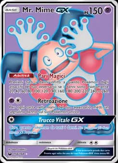 Mr. Mime GX card in Italian