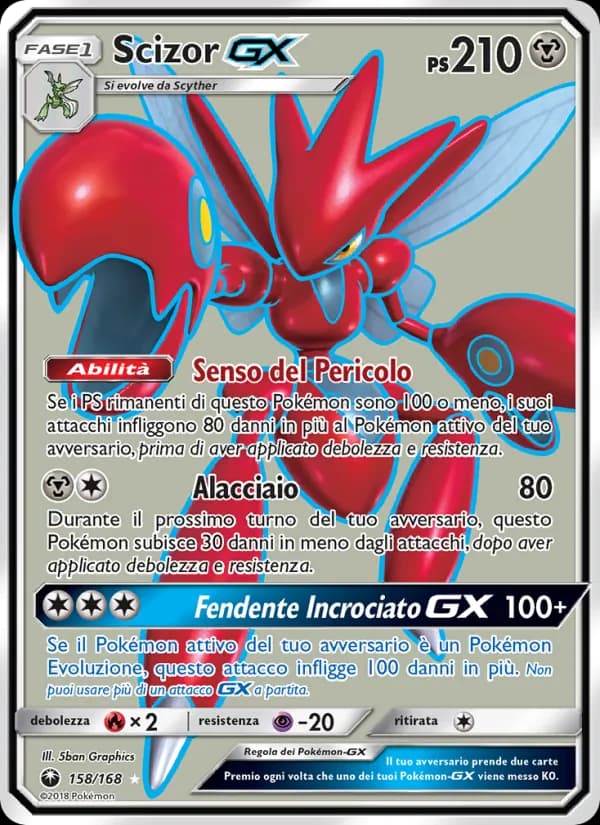 Scizor GX card in Italian