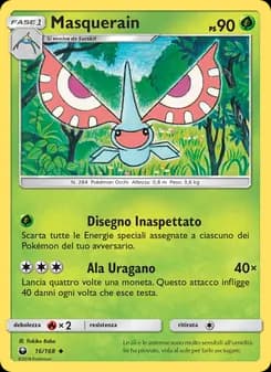 Masquerain card in Italian