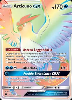 Articuno GX card in Italian
