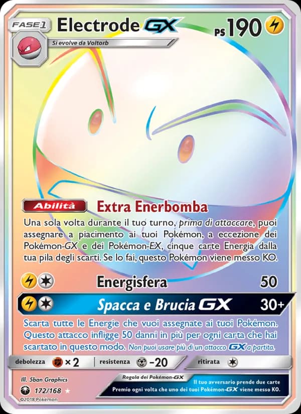 Electrode GX card in Italian