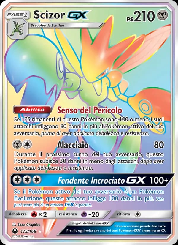 Scizor GX card in Italian