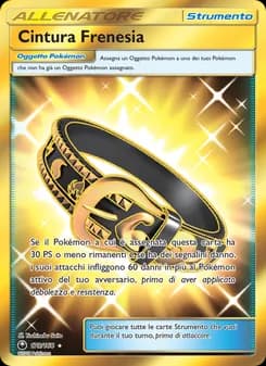 Cintura Frenesia card in Italian