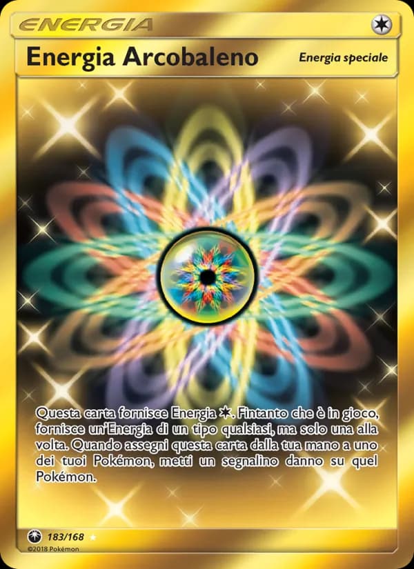 Energia Arcobaleno card in Italian