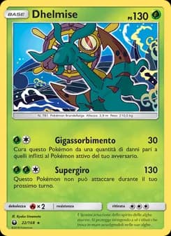 Dhelmise card in Italian