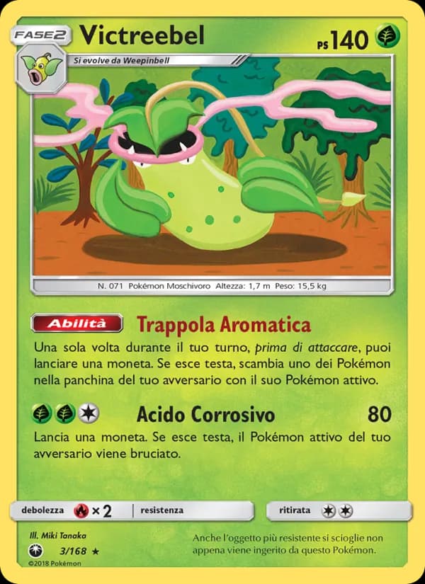 Victreebel card in Italian