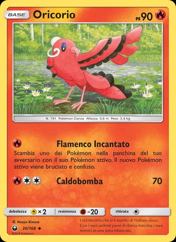 Oricorio card in Italian
