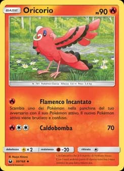 Oricorio card in Italian