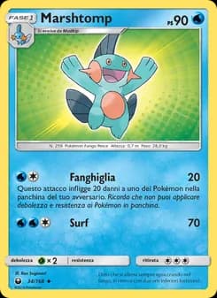 Marshtomp card in Italian