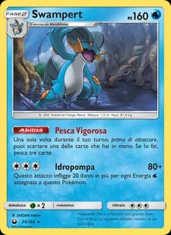 Swampert card in Italian