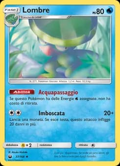 Lombre card in Italian