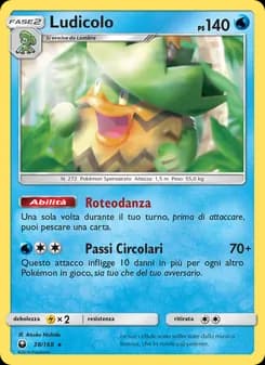 Ludicolo card in Italian