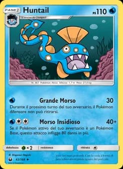 Huntail card in Italian