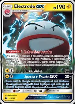 Electrode GX card in Italian