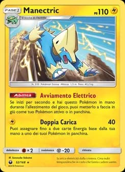 Manectric card in Italian
