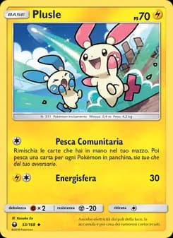 Plusle card in Italian