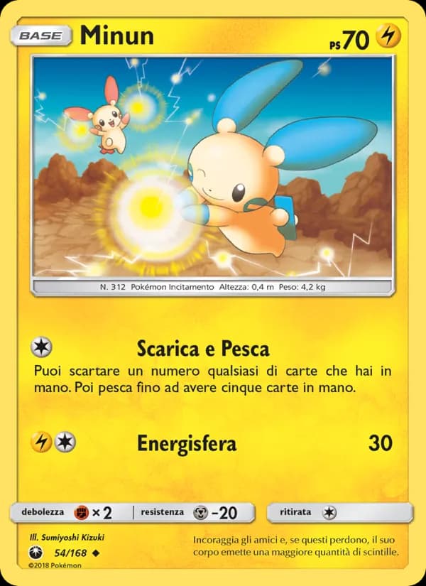 Minun card in Italian