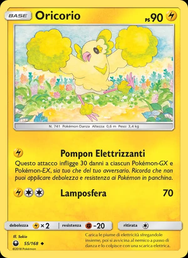 Oricorio card in Italian
