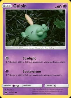 Gulpin card in Italian