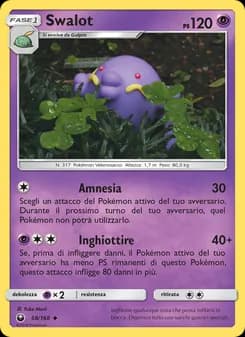 Swalot card in Italian