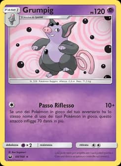 Grumpig card in Italian