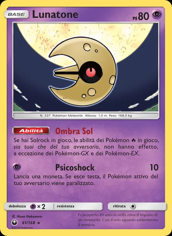 Lunatone card in Italian