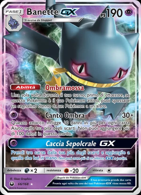 Banette GX card in Italian