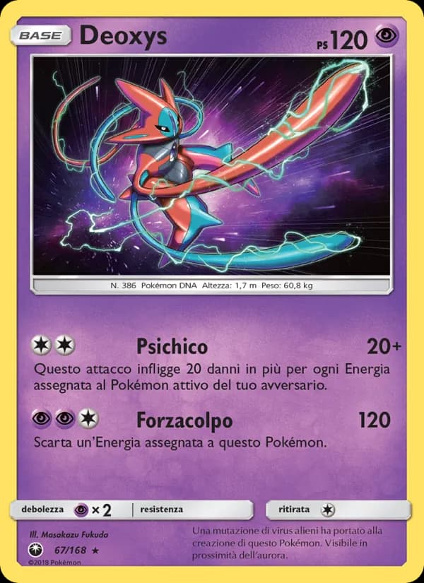 Deoxys card in Italian