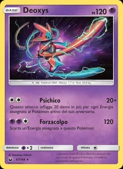 Deoxys card in Italian
