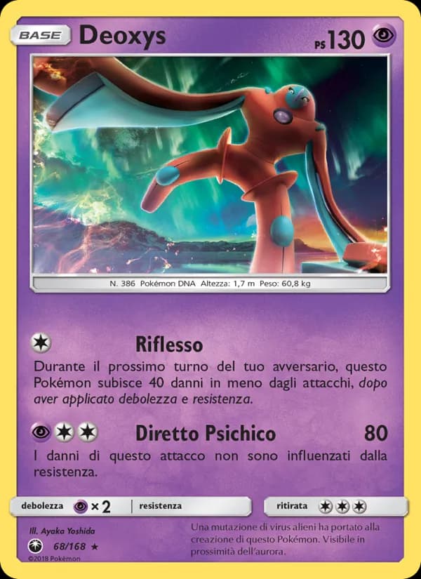 Deoxys card in Italian