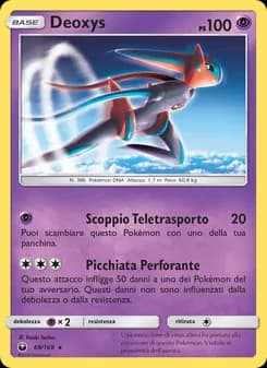Deoxys card in Italian