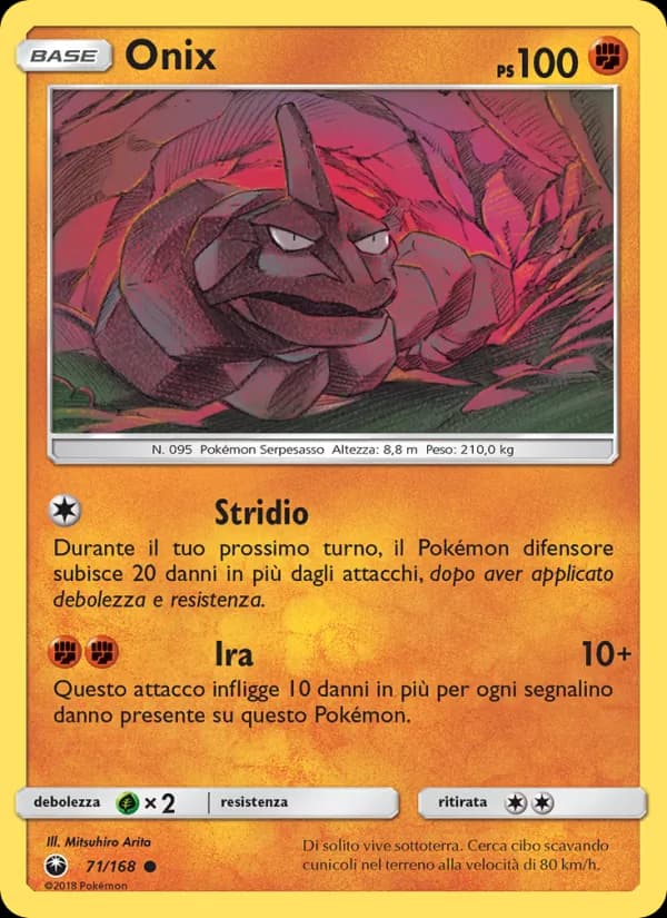 Onix card in Italian