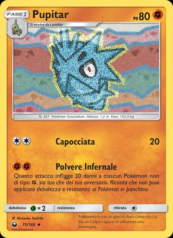 Pupitar card in Italian