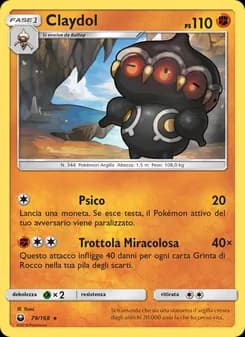 Claydol card in Italian