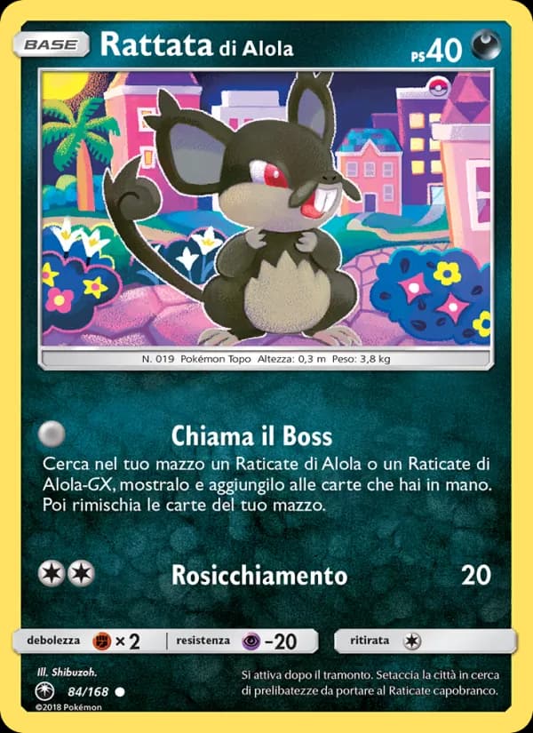 Rattata di Alola card in Italian