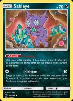 Sableye card in Italian