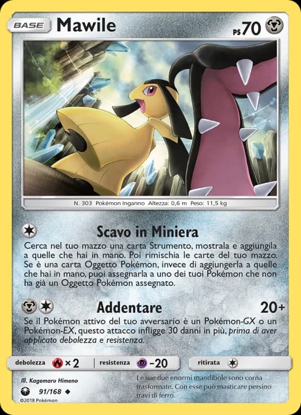 Mawile card in Italian