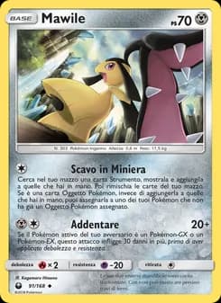 Mawile card in Italian