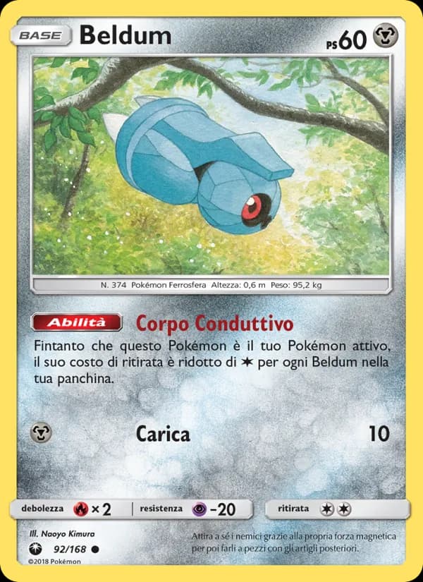 Beldum card in Italian