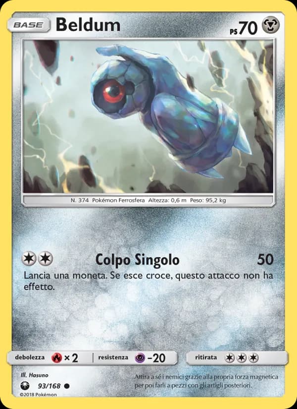 Beldum card in Italian