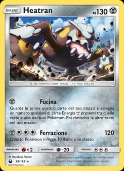 Heatran card in Italian